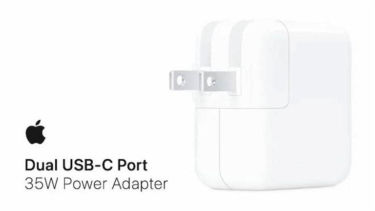 Adaptador de corriente de 35W con doble puerto USB-C para celular