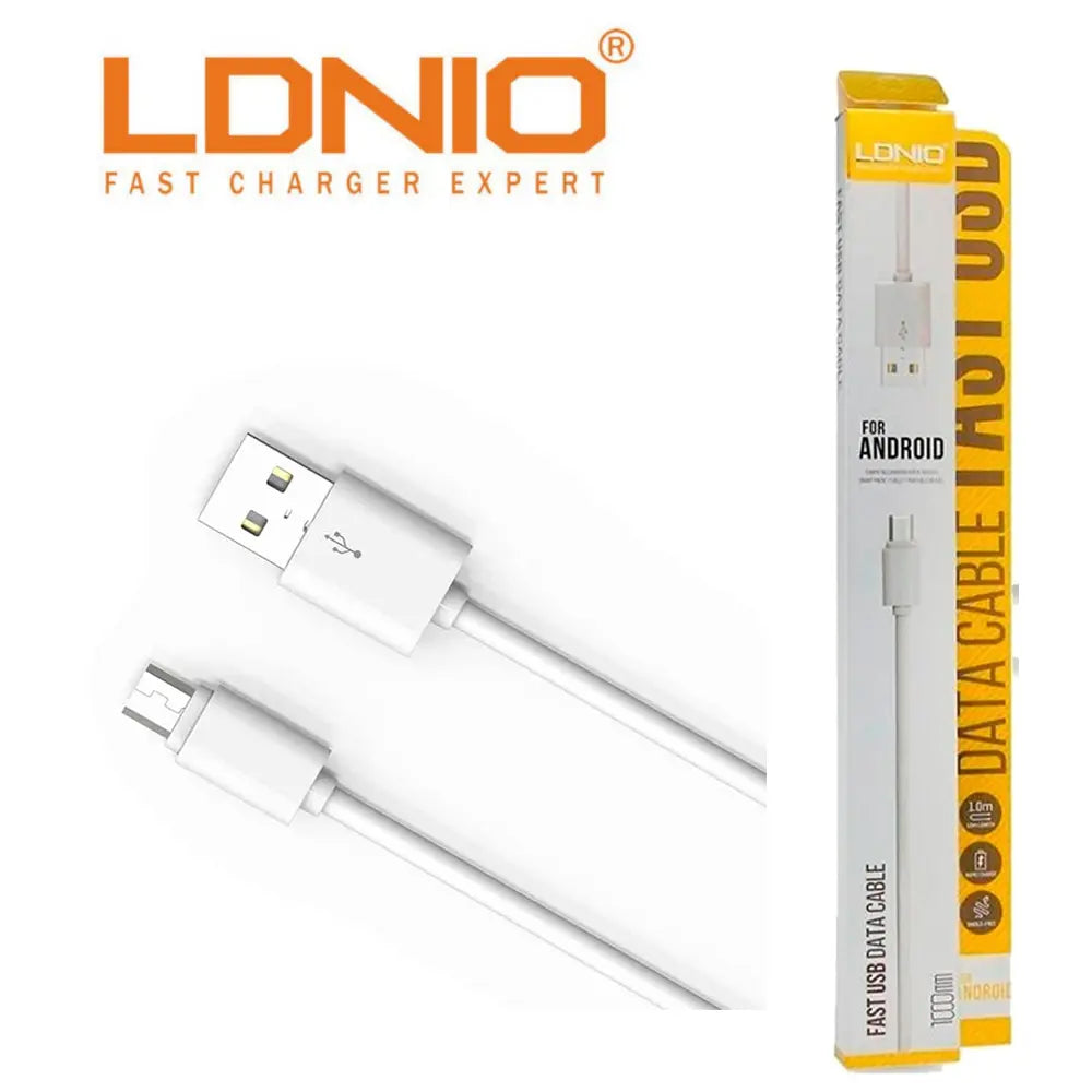 Cable LDNIO SY-03 S6 de 1 metro USB-A a micro USB caja amarilla